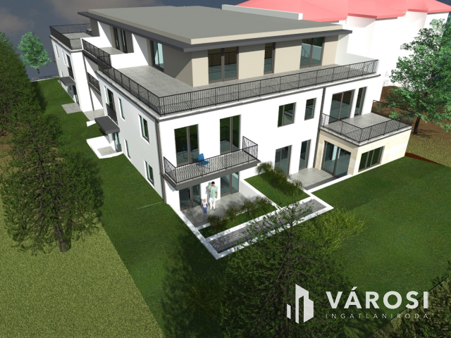 Prémium AA+ 163 m2-es hőszivattyús lakás saját kerttel eladó