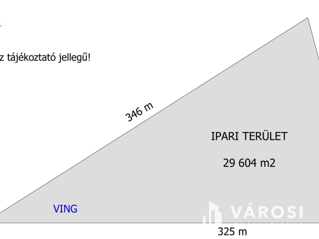 Eladó Ipari terület Győrben közel az M1 autópályához