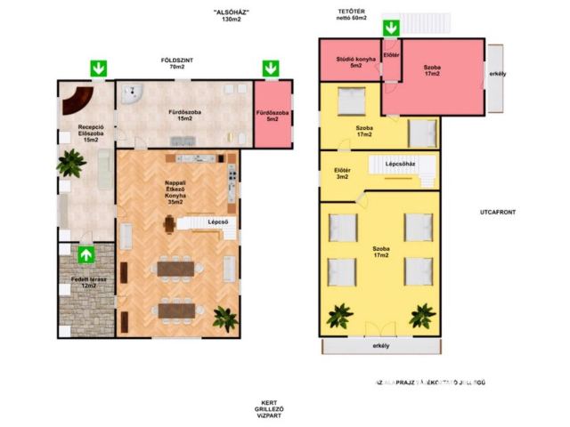 Toszkán hangulatú VíZPARTI HÁZ fürdőövezetben, napelemekkel
