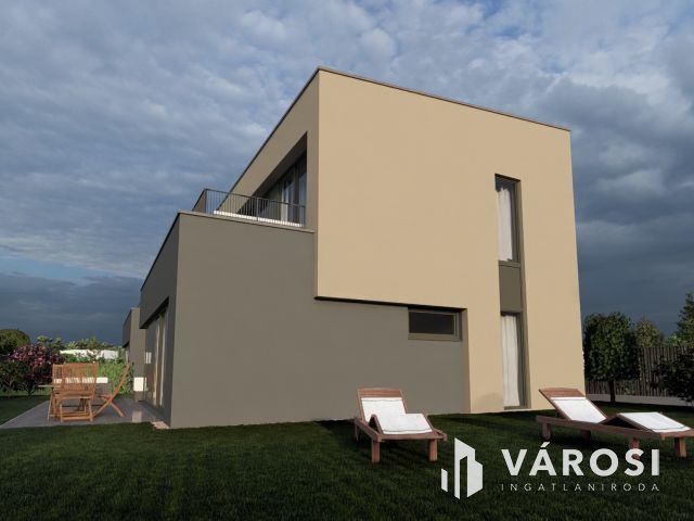 Eladó modern 4 szobás ikerfél nagy teraszokkal