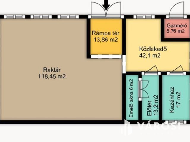 Főként raktárnak vagy műhelynek alkalmas helyiség kiadó