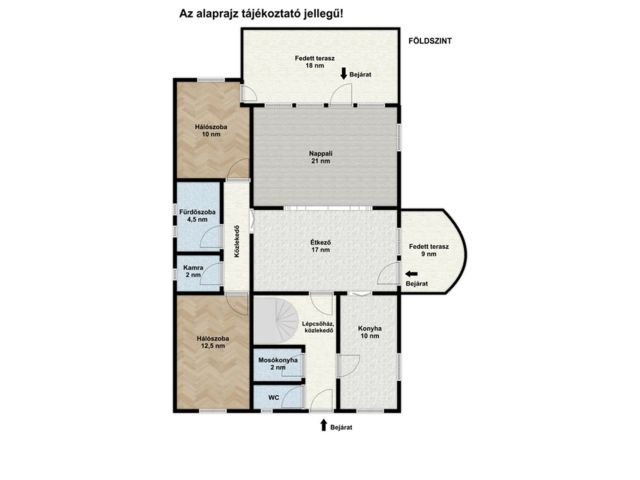 Tágas, két szintes, nagycsaládos ház Sarkadon