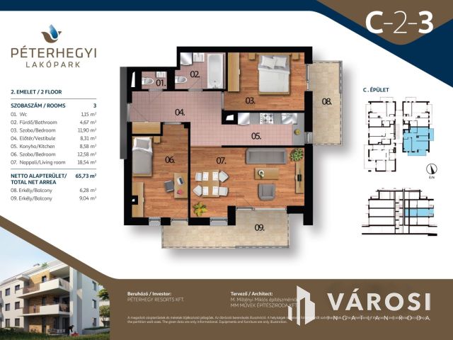 Kulcsrakész lakás Péterhegyen C-2-3