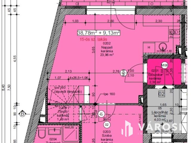 Belső kétszintes családi fészek Alsóvároson