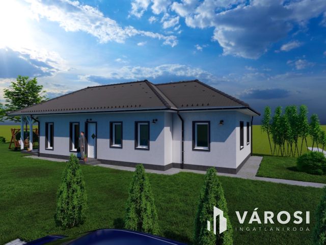 Új építésű családi ház praktikus elrendezéssel