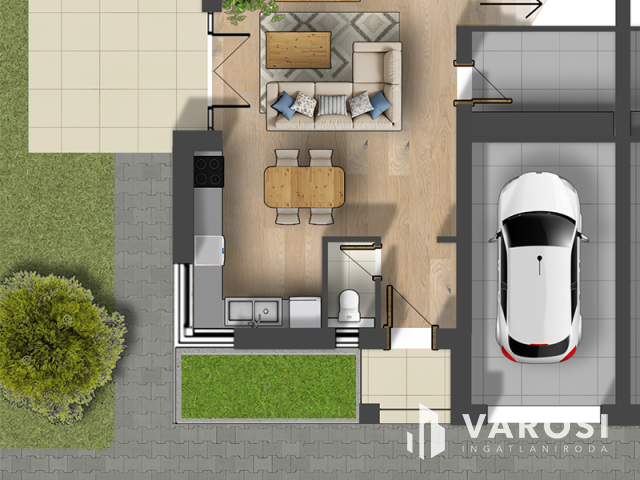 Épülő ikerház EBESEN