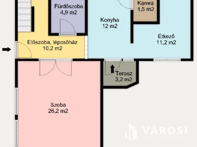 Három szobás ikerházfél eladó, Szigethalmon.