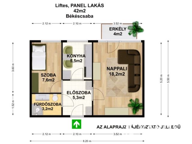 Belvárosi, prémium, liftes lakás kiadó a másodikon