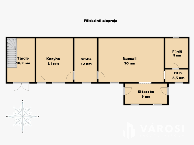 Két lakrészes 5 szobás házrész, saját kertrésszel